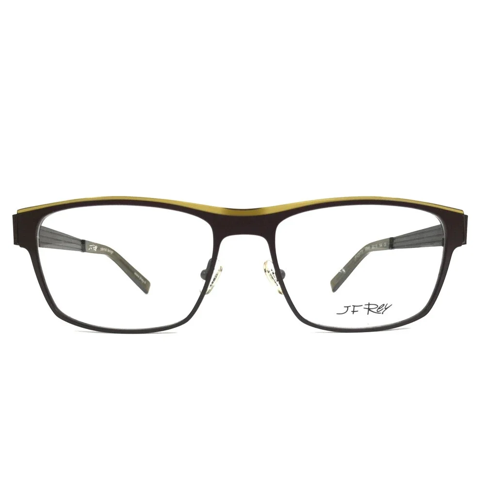 J.F. Rey Eyeglasses Frames JF2573 9545 Brown Khaki Olive Green 56-18-144